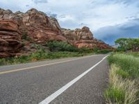 USA Day: Clouds and Nature Along the Road