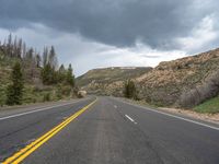 USA Day: Mountains and Nature Under Gloomy Skies