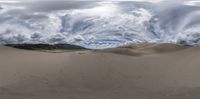 a beautiful view of the sky and sand dunes at great basin national park, colorado