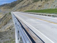 USA Highway: Asphalt Road Through a Mountain Pass