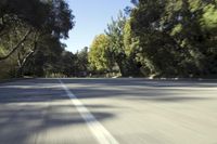 USA Highway: Motion Blur and Lush Vegetation