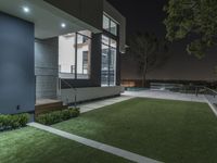 House at Night in the USA: Illuminated by Light