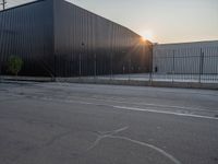 Industrial Storage in the USA: Factory at Sunrise