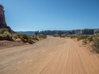 USA Landscape: Clear Sky Dirt and Gravel Roads