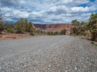 USA Landscape: Dirt Road and Gravel Track