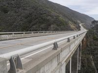 USA Landscape: Majestic Mountains and a Bridge Spanning the Gap