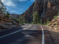 USA Landscape: Mountain Road with Shadow