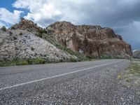 USA Landscape: Road Through Clouds and Mountains