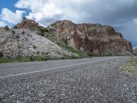 USA Landscape: Road Through Clouds and Mountains