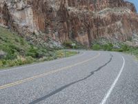 USA Landscape: Road Through Nature and Mountains