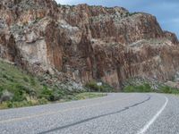 USA Landscape: Road Through Nature and Mountains