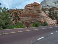 USA Landscape: Road in Zion National Park