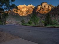 USA Landscape: Shadows and Mountains at Dawn