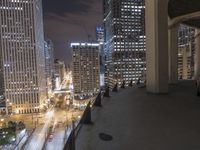 USA Metropolis Overview: Cityscape at Night