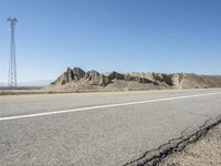 Mountain Highway in the USA: Clear Skies and Majestic Scenery