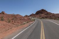 USA's Mountain Landforms: Road on Asphalt