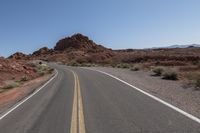 USA's Mountain Landforms: Road on Asphalt