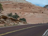 USA Mountain Landscape: The Road through Zion National Park