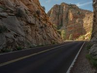 USA Mountain Landscape: Shadows in Zion National Park