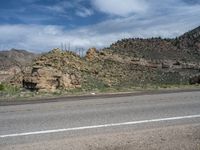 USA Mountain Road: Serene Views Under a Clear Blue Sky