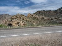 USA Mountain Road: Serene Views Under a Clear Blue Sky