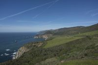 USA Mountains with Grassland Ocean View