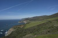 USA Mountains with Grassland Ocean View