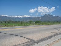 USA Mountains: Snow Covered Fields in the Rural Landscape of Utah