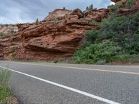 USA: Nature's Beauty on an Asphalt Road Under Clear Skies