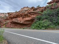 USA: Nature's Beauty on an Asphalt Road Under Clear Skies