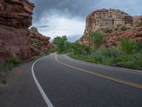 USA Nature: Landscape Road and Clouds in Utah