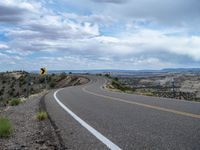 USA's Nature Road: Asphalt and Clouds