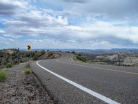 USA's Nature Road: Asphalt and Clouds