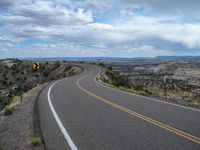 USA's Nature Road: Asphalt and Clouds