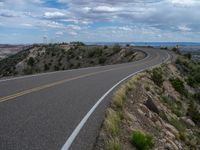 USA Nature: Road with Fluffy Clouds