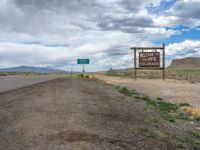 USA Nature Road: Signposts under Clear Blue Skies