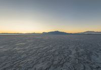 USA Nature: Salt Lake and Mountain under Clear Sky