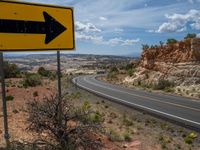 USA Nature: Scenic Utah with an Asphalt Road