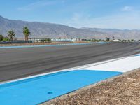 USA Race Track: Asphalt Under the Daytime Sky