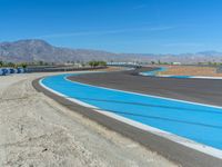 USA Race Track on a Cloudy Day