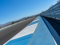 USA Race Track: A Clear Sky Day