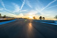 USA Race Track: Sunrise on the Asphalt