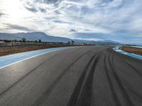 USA Race Track: Sunshine Visible on a Sunlit Road