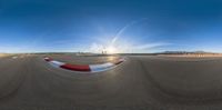 this is an image of a 360 - view of the track at a racetrack with curves