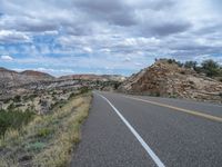 USA Road: Asphalt Against a Clear Day Sky