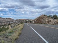 USA Road: Asphalt Against a Clear Day Sky