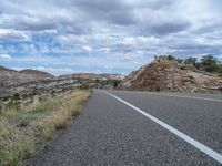 USA Road: Asphalt Against a Clear Day Sky