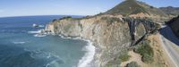 USA Road Asphalt Along Coastal Water