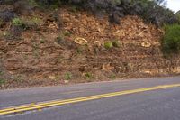 USA Road Through Asphalt Mountain Landscape