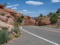 USA Road: Asphalt Through the Utah Landscape